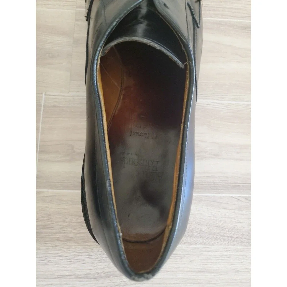 Allen Edmonds Hillcrest Derby Black Dress Shoe Mens 13D  Bicycle NO LACES